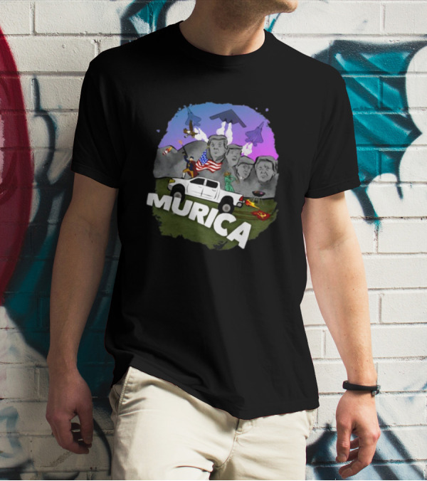 The Babylon Bee Murica Patriotic American Symbols And Landmarks T-Shirt