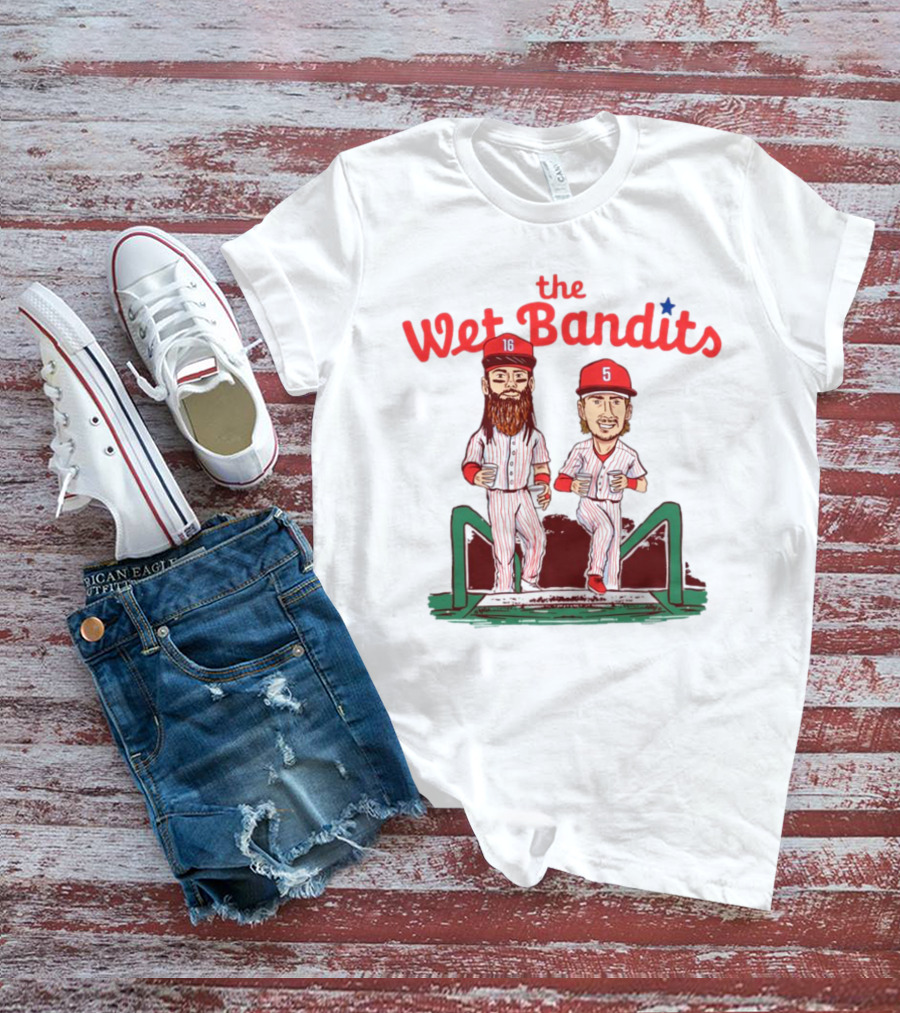 The Wet Bandits Baseball Players 16 And 5 Duo T-Shirt