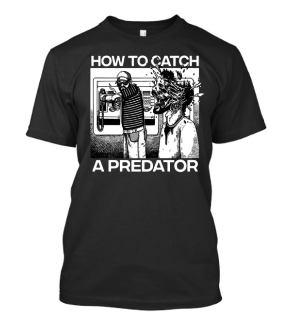 Punkwithacamera How To Catch A Predator Surreal Graphic With Exploding Head T-Shirt