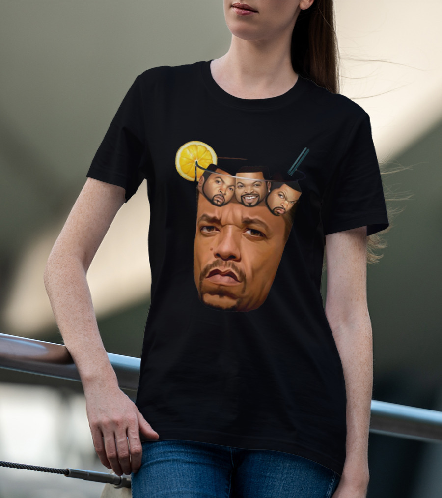 Teefury Got Ice Cube Ice-T Lemon Drink T-Shirt