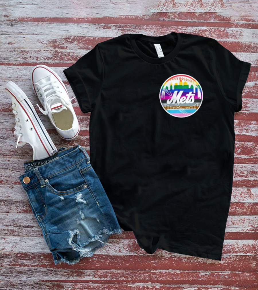 Tia Alex New York Mets Rainbow Pride T-Shirt