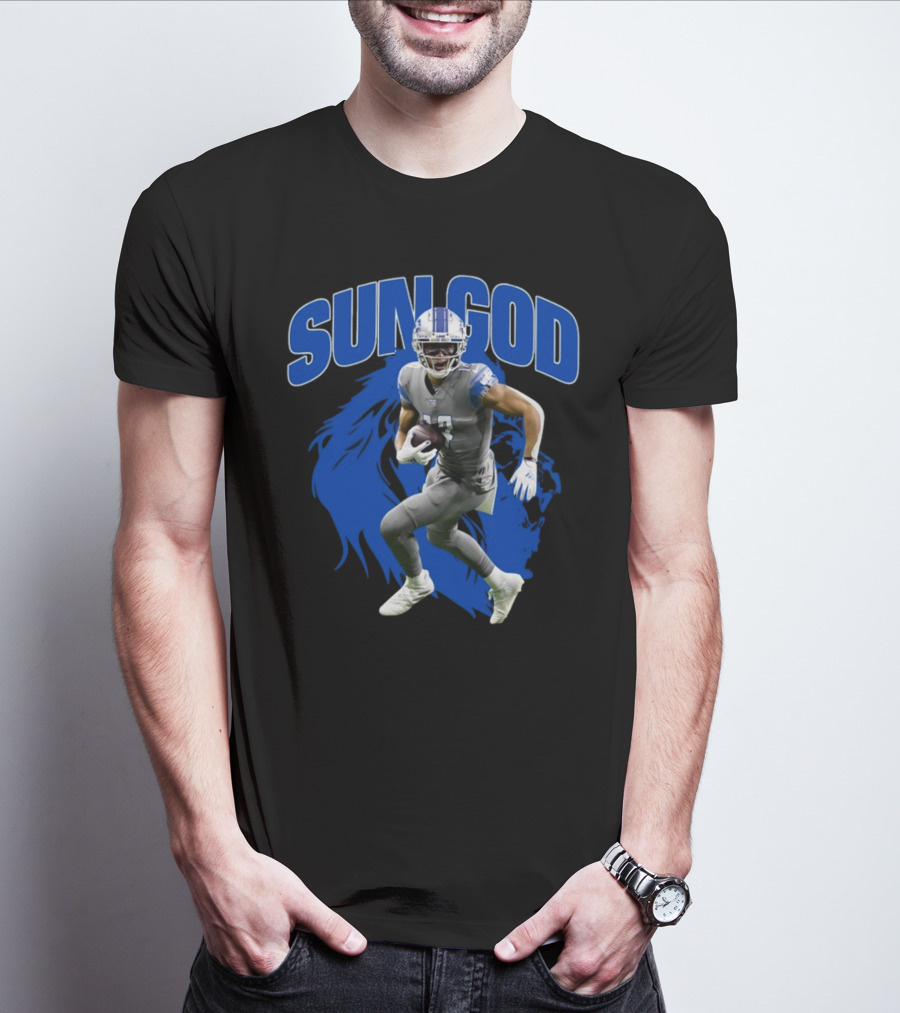 Prosportszone Amon Ra Sun God Football Lion T-Shirt