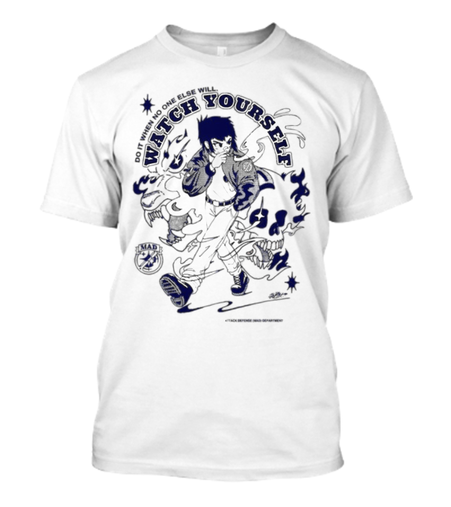 Do It When No One Else Will Watch Yourself Mad By Tech Division Tokyo Japan 1996 T-Shirt