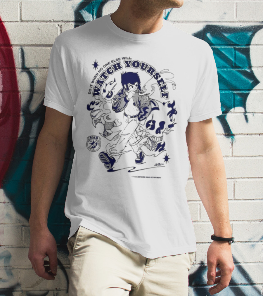 Do It When No One Else Will Watch Yourself Mad By Tech Division Tokyo Japan 1996 T-Shirt