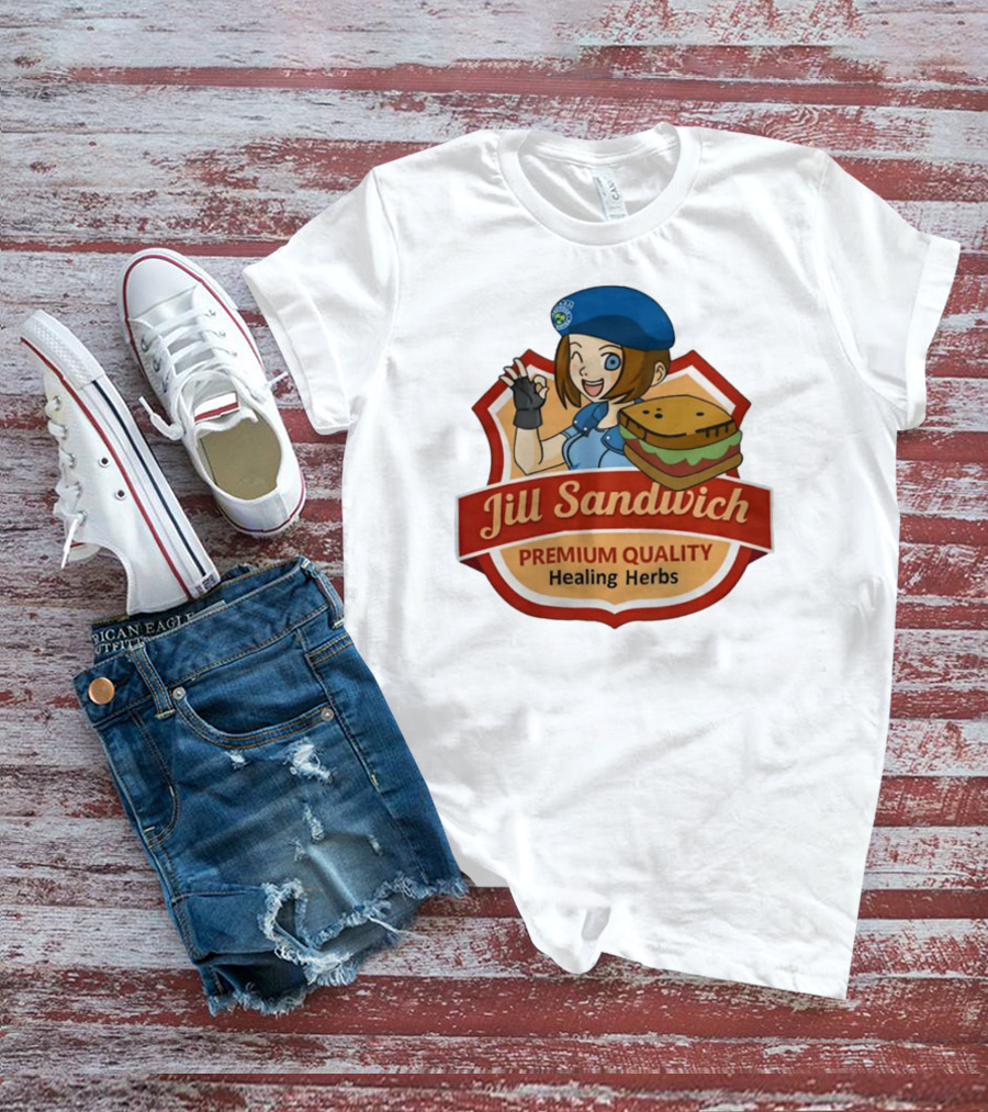 Jill Sandwich Healing Herbs Badge T-Shirt