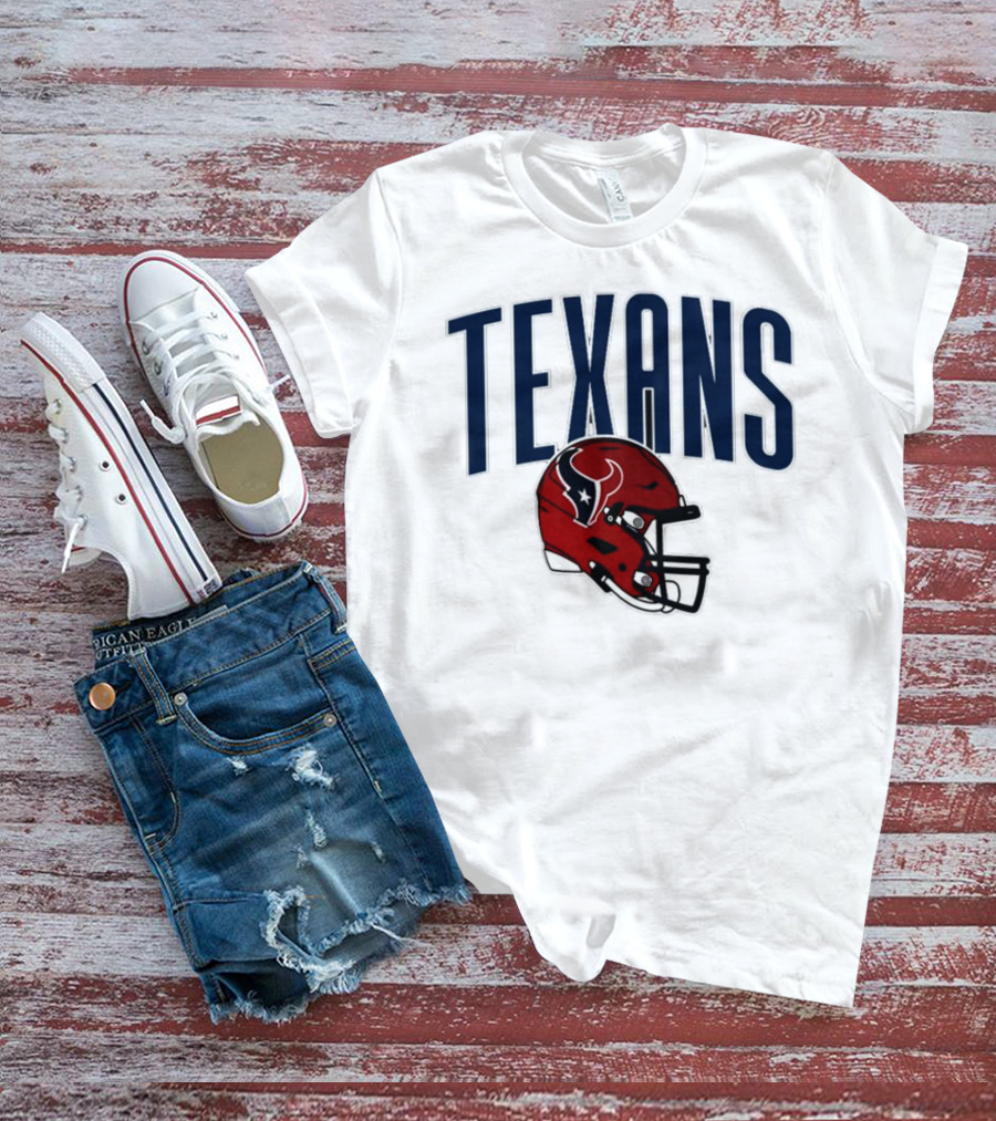 Texans Football Helmet T-Shirt