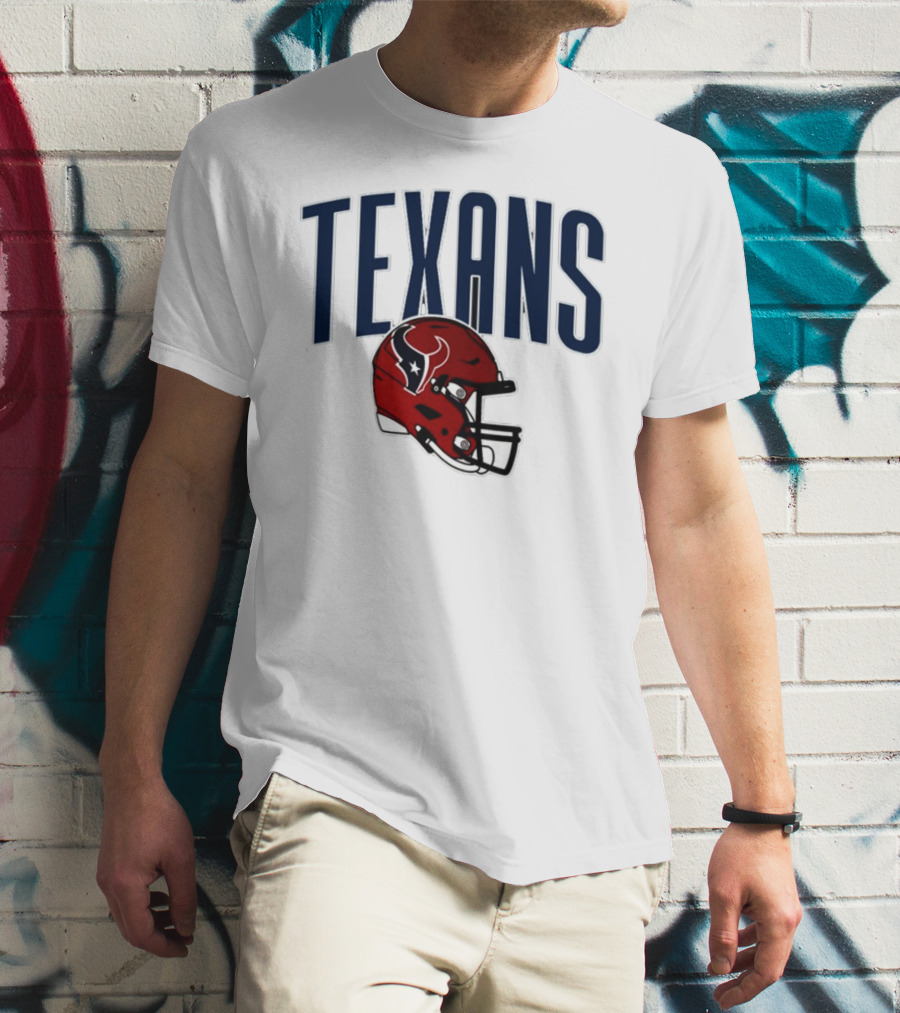 Texans Football Helmet T-Shirt