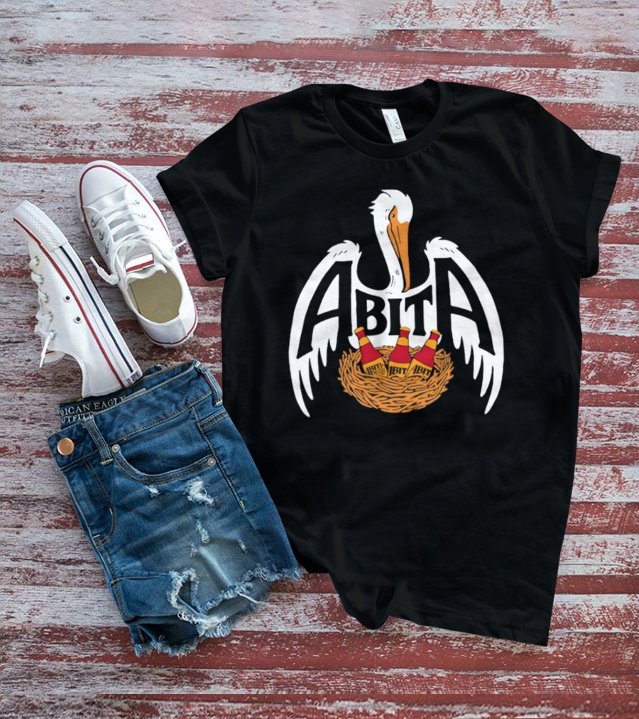 ABITA Pelican Nest With Bottles T-Shirt