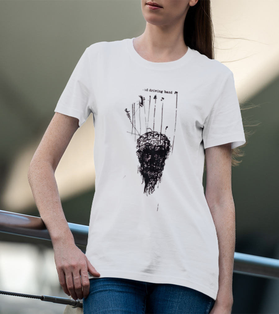Anthony Green And The High And Driving Band Sketch Head Dark Aesthetic T-Shirt