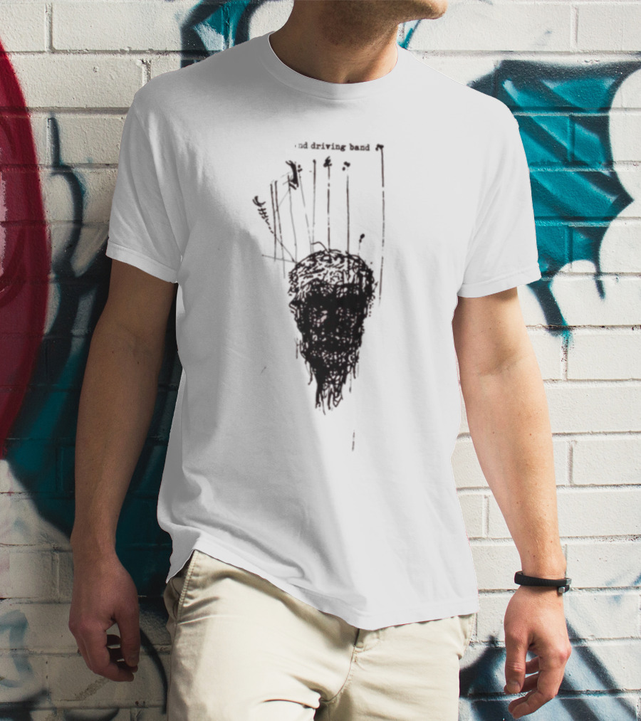 Anthony Green And The High And Driving Band Sketch Head Dark Aesthetic T-Shirt
