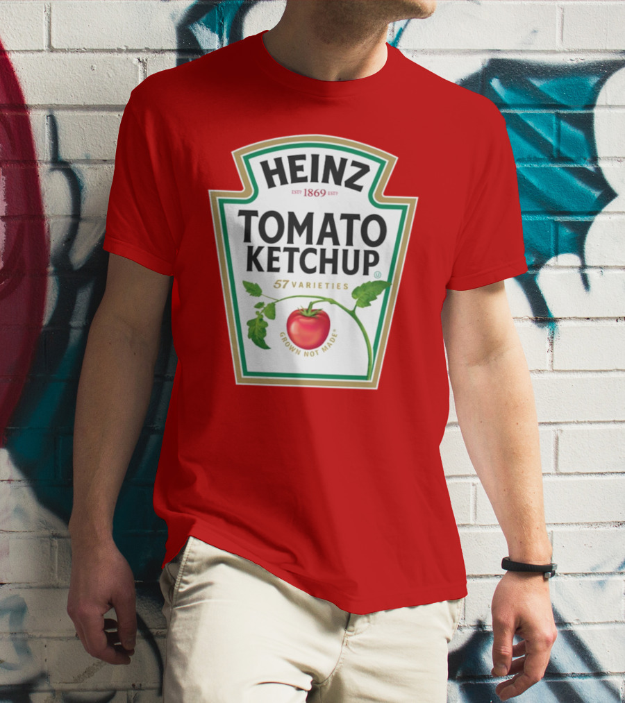 Heinz Tomato Ketchup 57 Varieties Grown Not Made Est 1869 T-Shirt