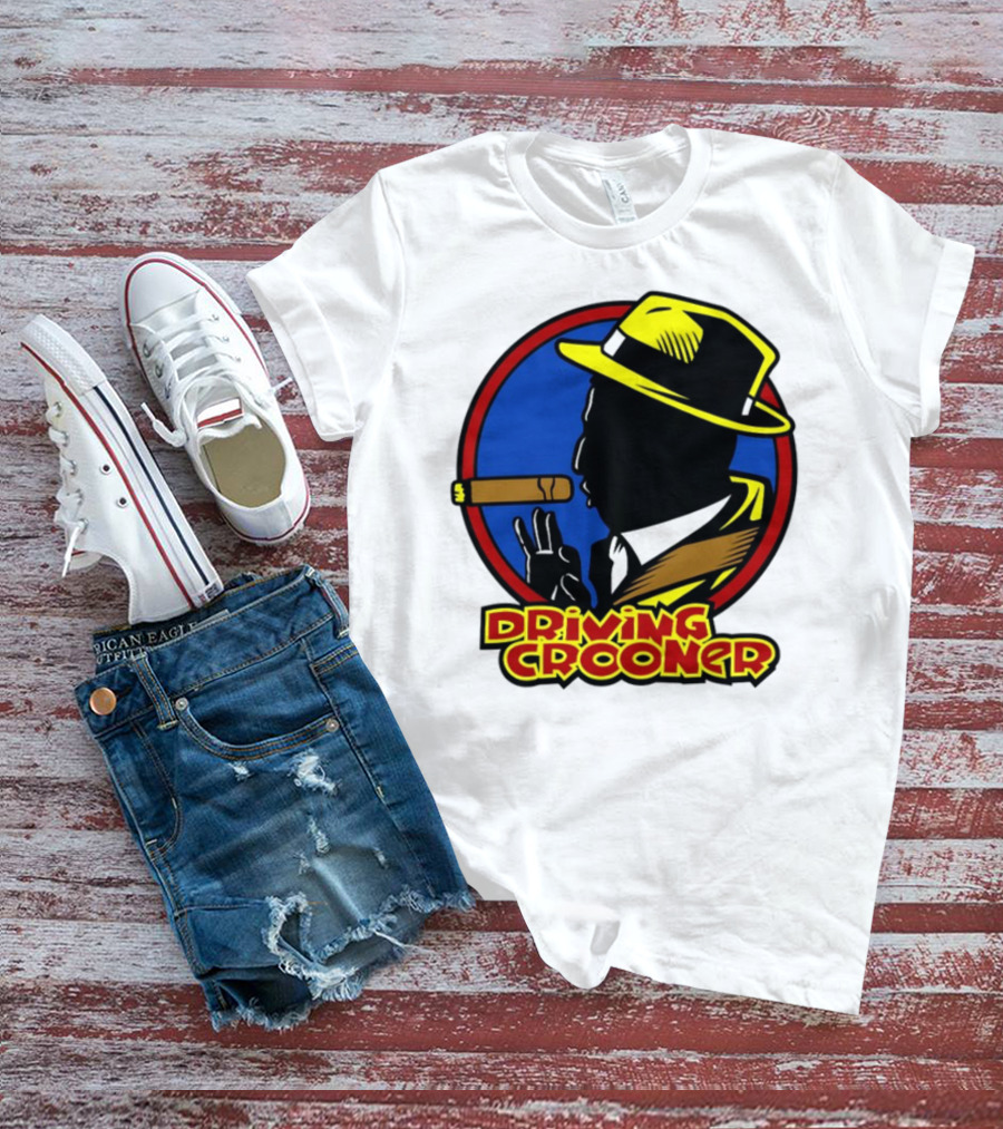 Driving Grooner Fedora Silhouette Cigar T-Shirt