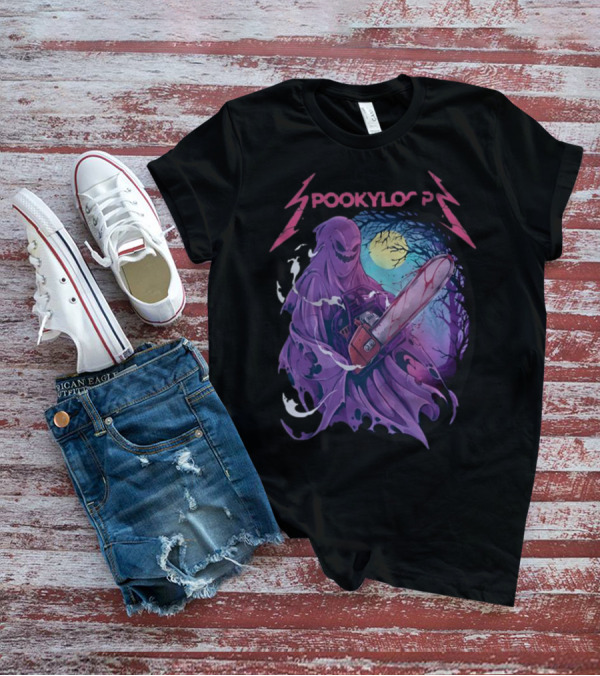 Spookyloop Ride The Chainsaw Grim Specter In Haunted Forest T-Shirt