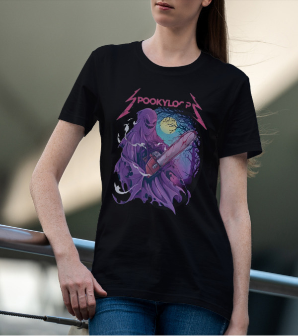 Spookyloop Ride The Chainsaw Grim Specter In Haunted Forest T-Shirt