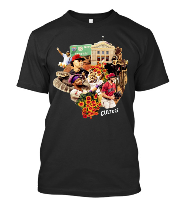 Arizona Diamondbacks Serpiente Culture Phoenix Baseball Landmarks Icons T-Shirt
