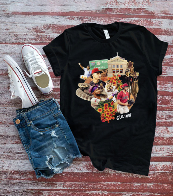 Arizona Diamondbacks Serpiente Culture Phoenix Baseball Landmarks Icons T-Shirt