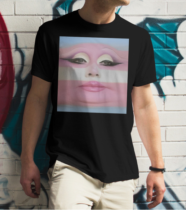 Juno Birch Transgender Flag Face T-Shirt