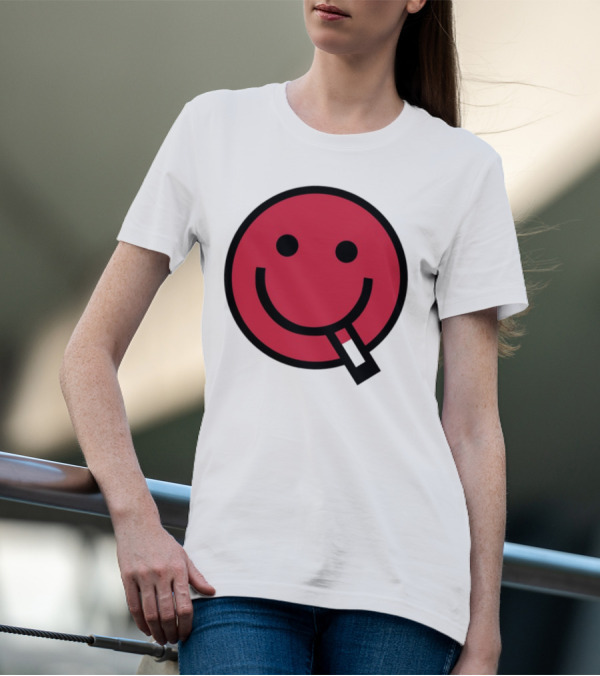 Shopsludgelife Cyggy Smiley Face Tongue T-Shirt