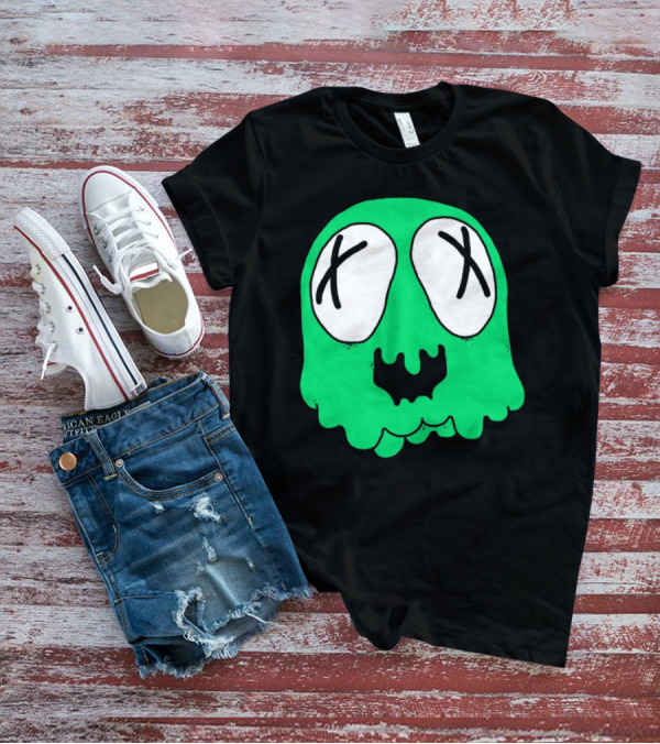 Sludge Life Shop Ghost Green Blob With X Eyes T-Shirt