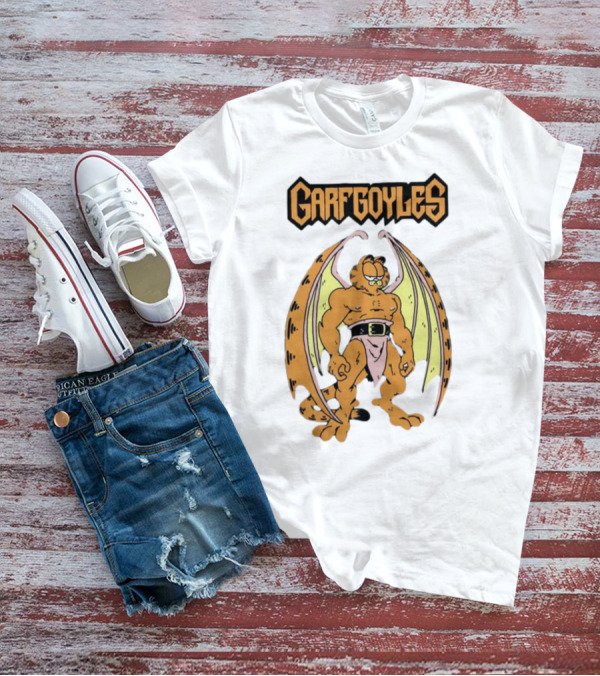 Garfgoyles Garfield David C. Smith T-Shirt