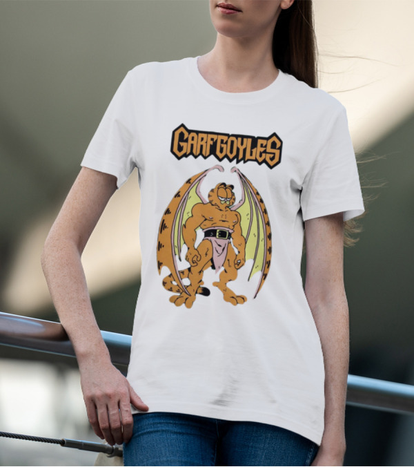 Garfgoyles Garfield David C. Smith T-Shirt
