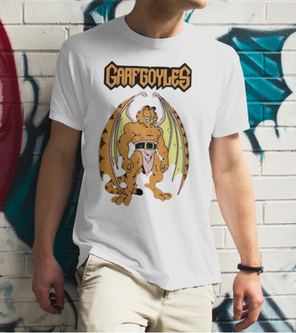 Garfgoyles Garfield David C. Smith T-Shirt