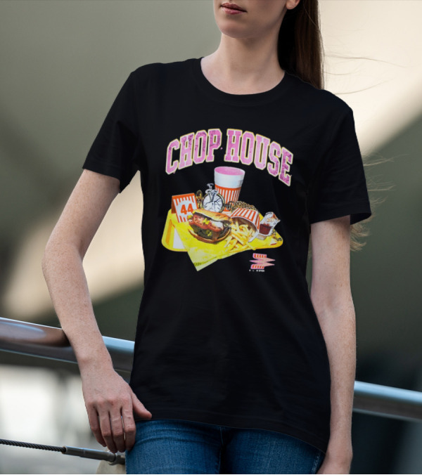 Chop House 44 Fast Food Combo With Burger Fries Drink And Condiments T-Shirt