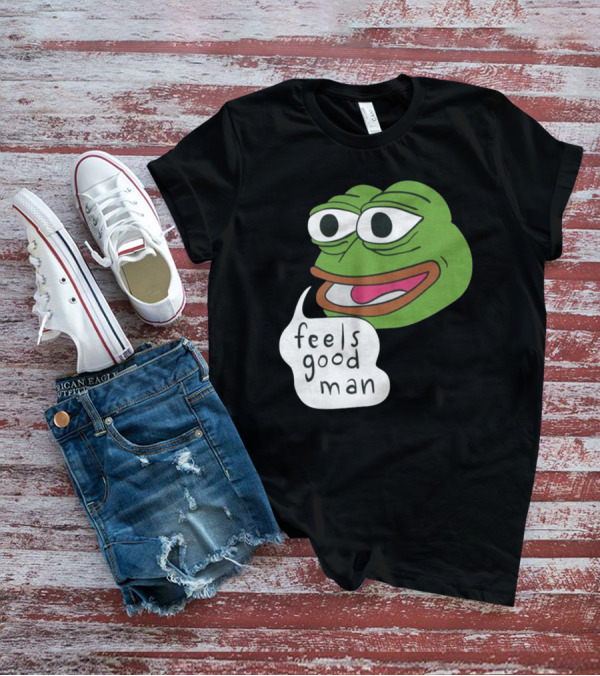 Pepe Feels Good Man Meme Iconic Expression T-Shirt