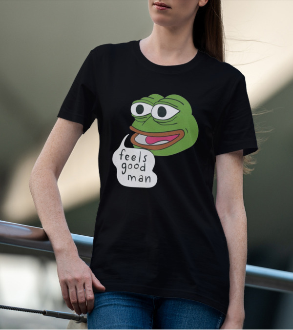 Pepe Feels Good Man Meme Iconic Expression T-Shirt