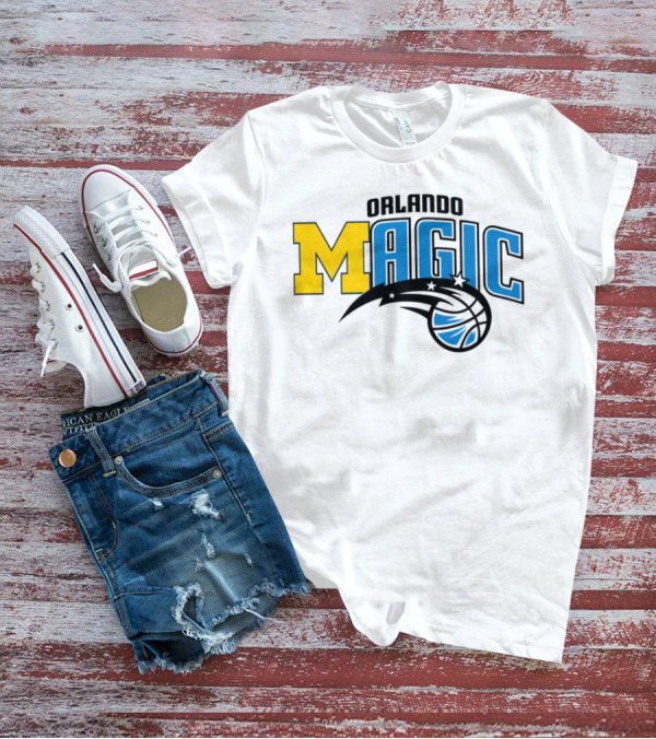 Orlando Magic Michigan Sports Collab Swanky Wolverine T-Shirt