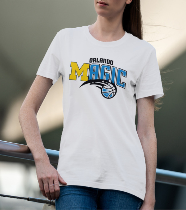 Orlando Magic Michigan Sports Collab Swanky Wolverine T-Shirt