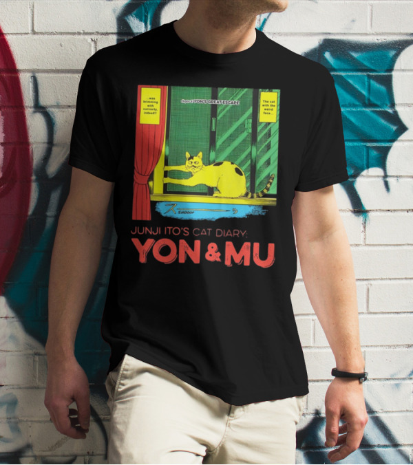 Junji Ito's Cat Diary Yon And Mu Yon’s Great Escape The Cat With The Weird Face T-Shirt