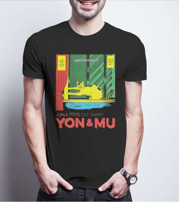 Junji Ito's Cat Diary Yon And Mu Yon’s Great Escape The Cat With The Weird Face T-Shirt