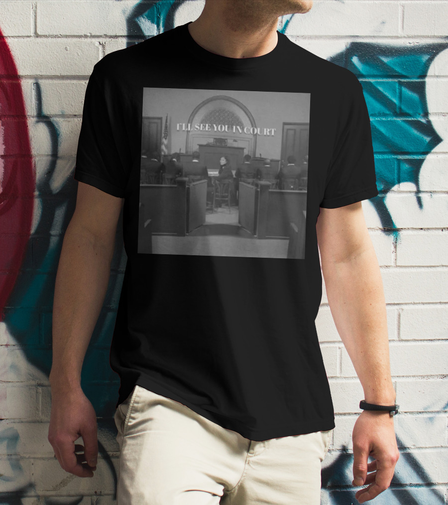 Queen Naija I'll See You In Court Vintage Courtroom Scene T-Shirt