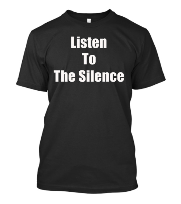 Travis Scott Wearing Listen To The Silence Text T-Shirt