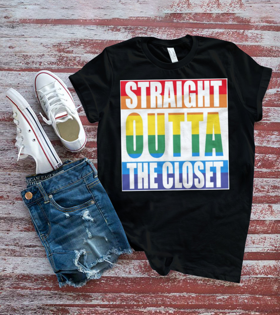 Noah Schnapp Straight Outta The Closet Rainbow T-Shirt