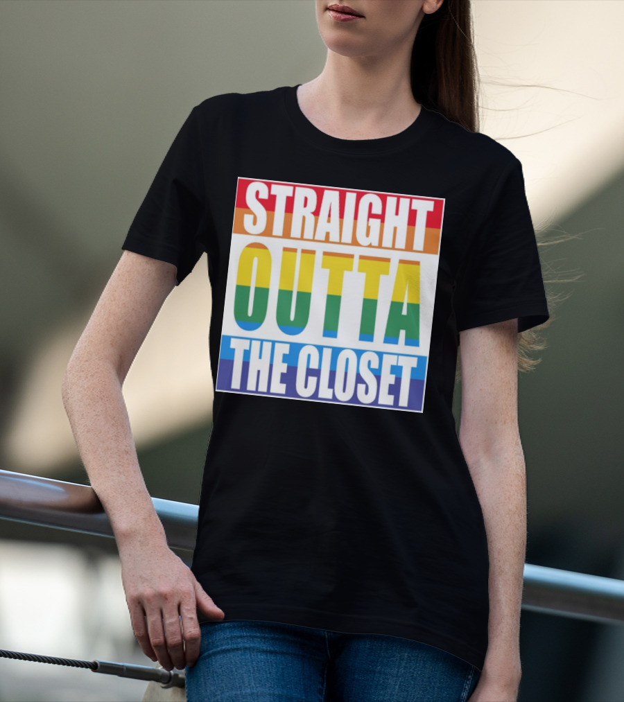 Noah Schnapp Straight Outta The Closet Rainbow T-Shirt