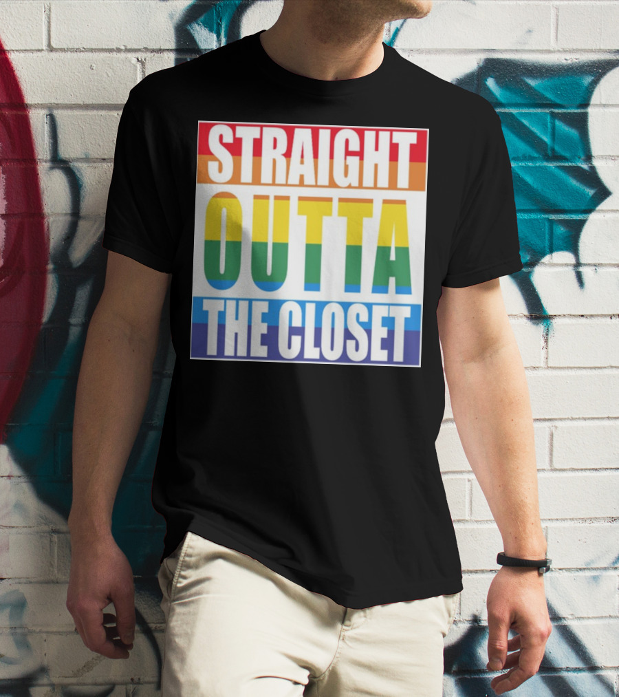 Noah Schnapp Straight Outta The Closet Rainbow T-Shirt