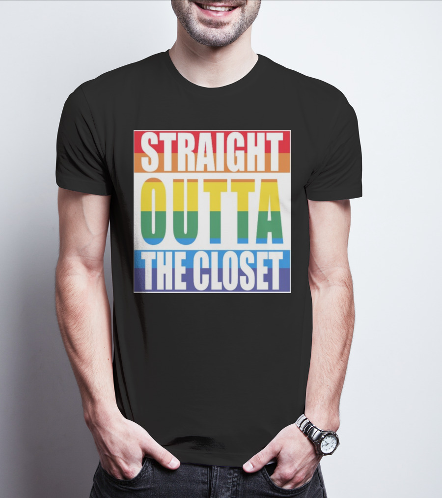 Noah Schnapp Straight Outta The Closet Rainbow T-Shirt