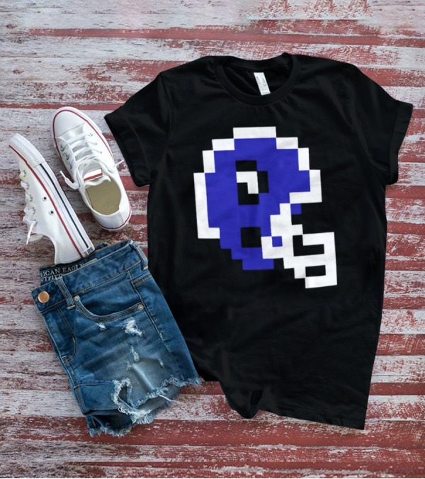 Thatsgoodsports 8 Bit New Retro Football Helmet T-Shirt