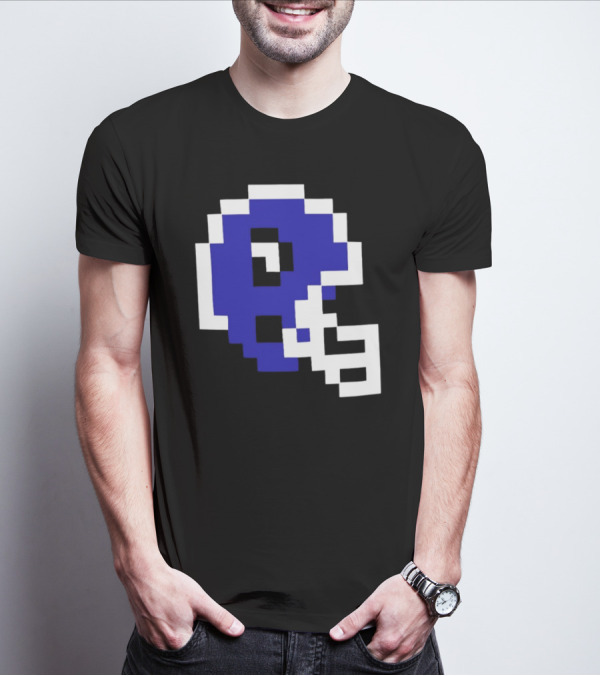 Thatsgoodsports 8 Bit New Retro Football Helmet T-Shirt