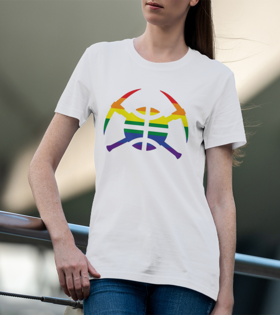 Nuggets Rainbow Pride Basketball T-Shirt