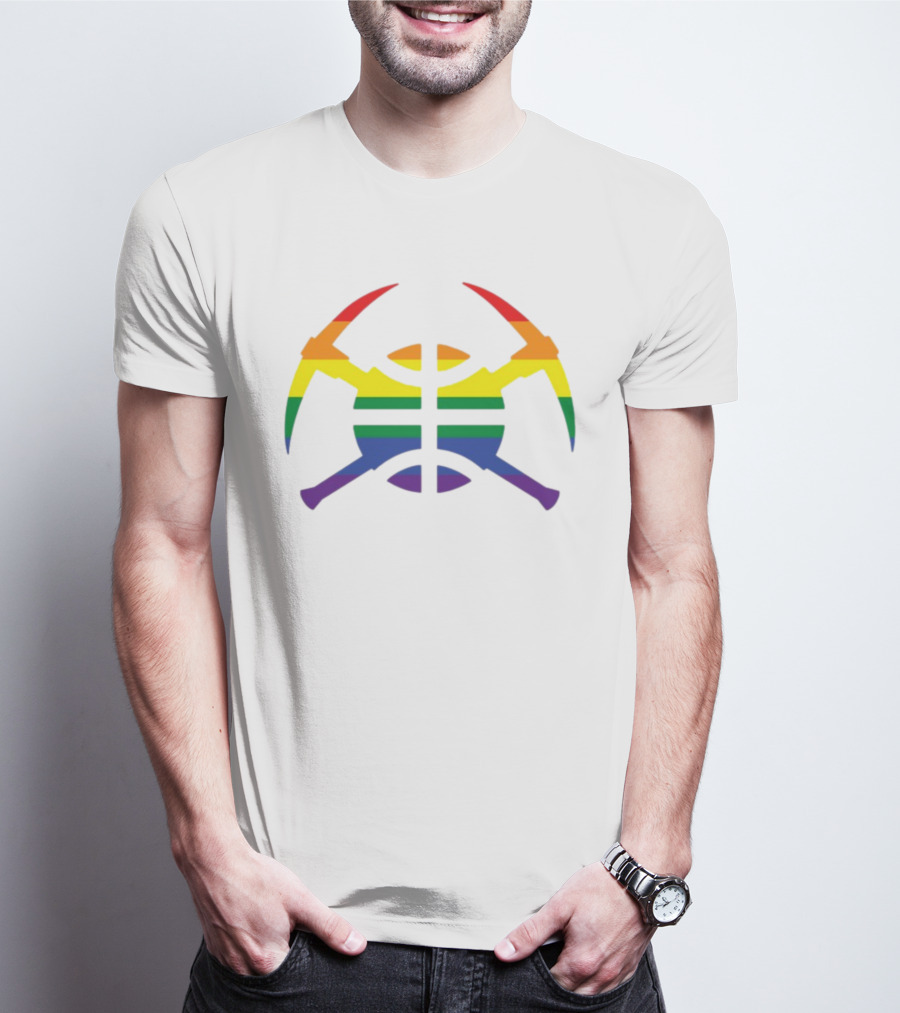 Nuggets Rainbow Pride Basketball T-Shirt