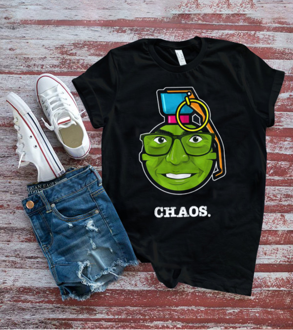 CHAOS Grenade Green Face With Glasses T-Shirt