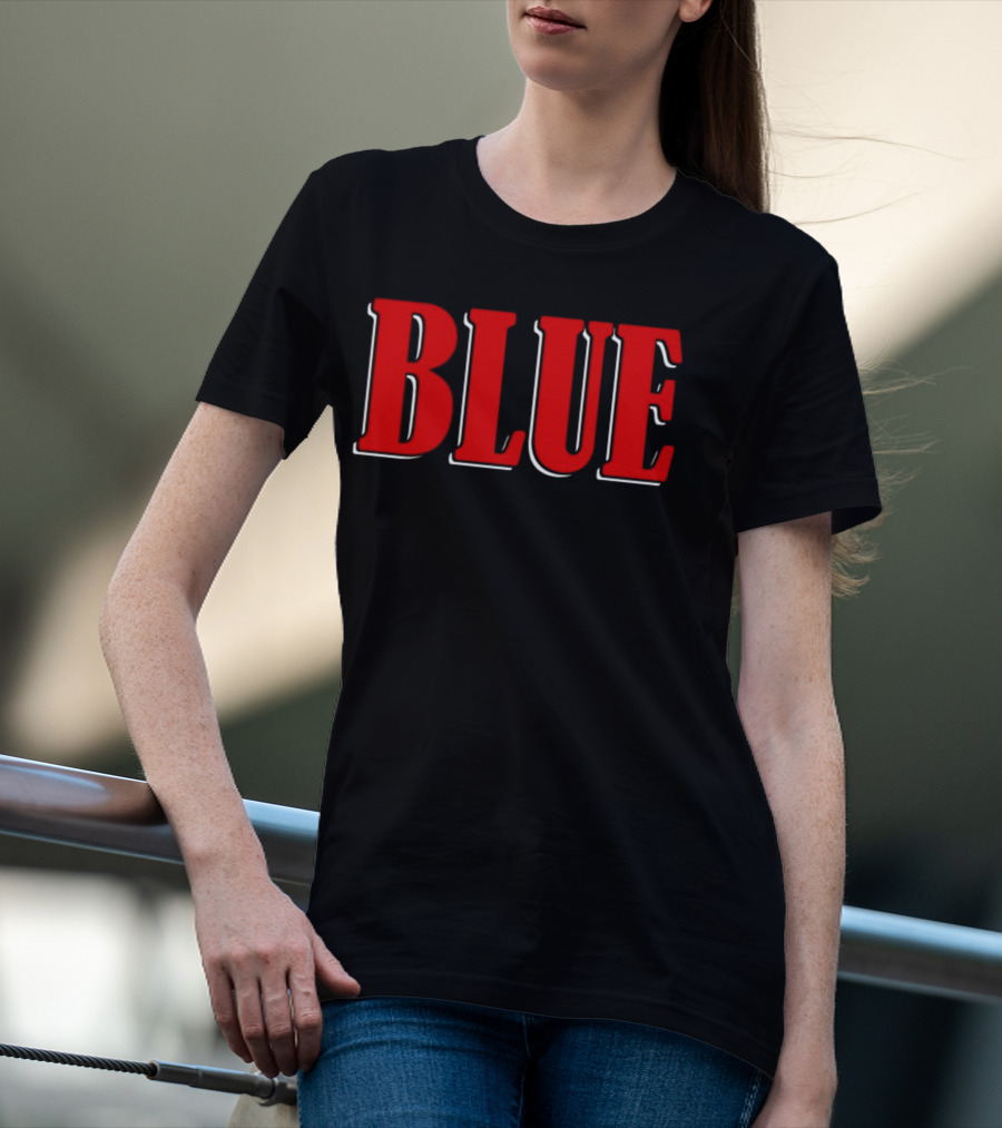 G Perico Blue Red Block Text T-Shirt