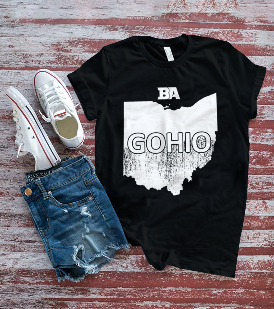 BA GOHIO Ohio Map T-Shirt