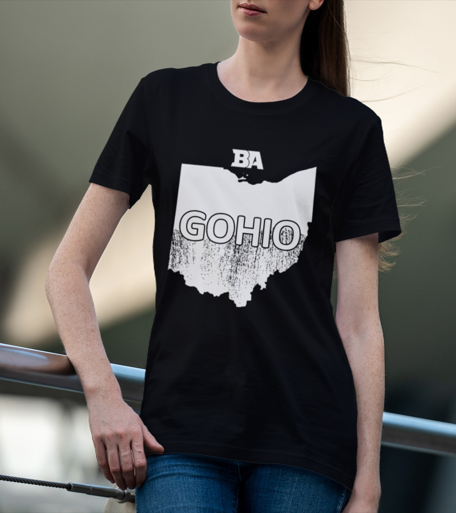 BA GOHIO Ohio Map T-Shirt