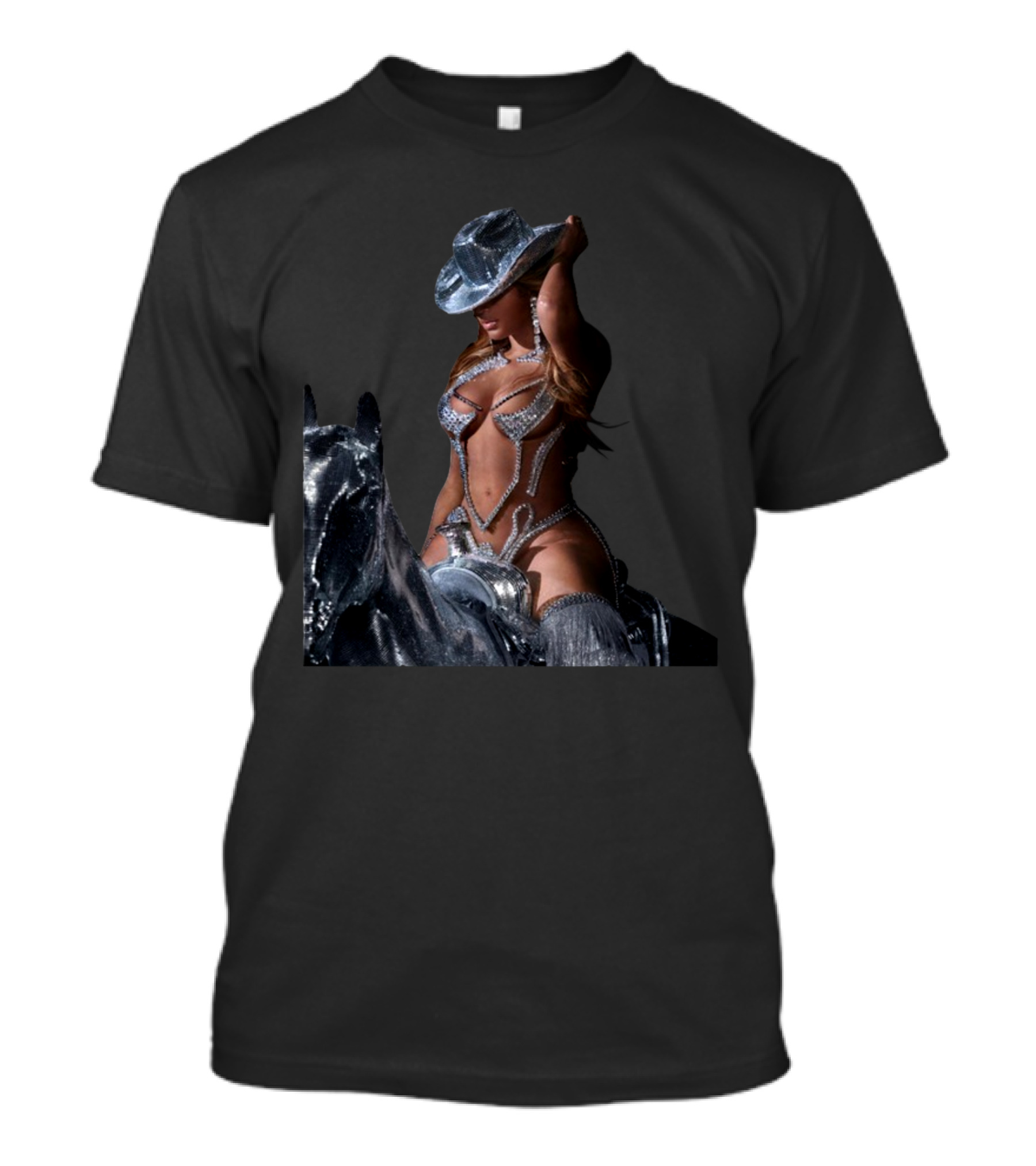 Renaissance World Tour Disco Cowboy Hat Outfit On Horseback T-Shirt