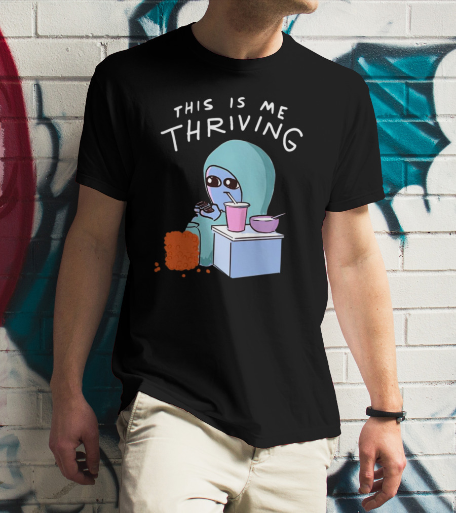 This Is Me Thriving Blanket Creature With Snacks T-Shirt