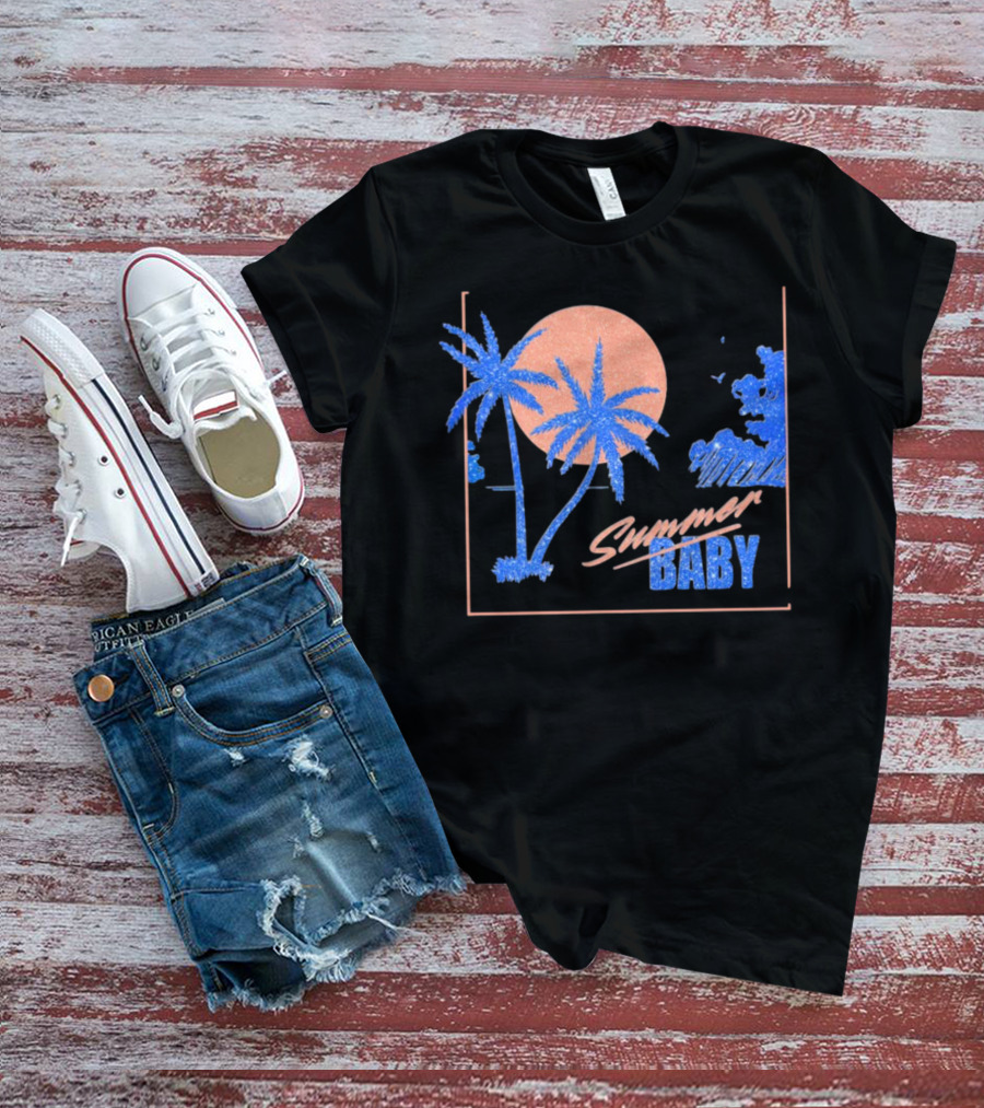 Summer Baby Tropical Sunset Vibes T-Shirt